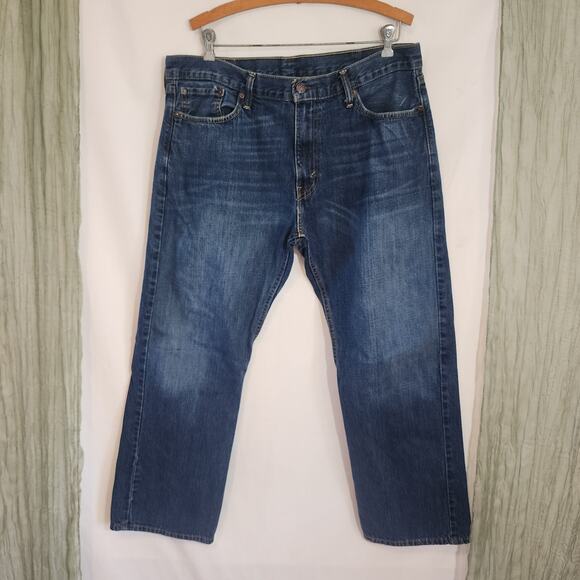 Levi's 514 Blue Denim Straight Leg Men's Jeans Size 38 x 30 - Picture 1 of 4